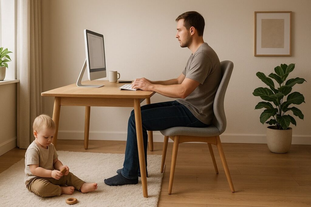 krzesło biurowe stacjonarne w home offixe